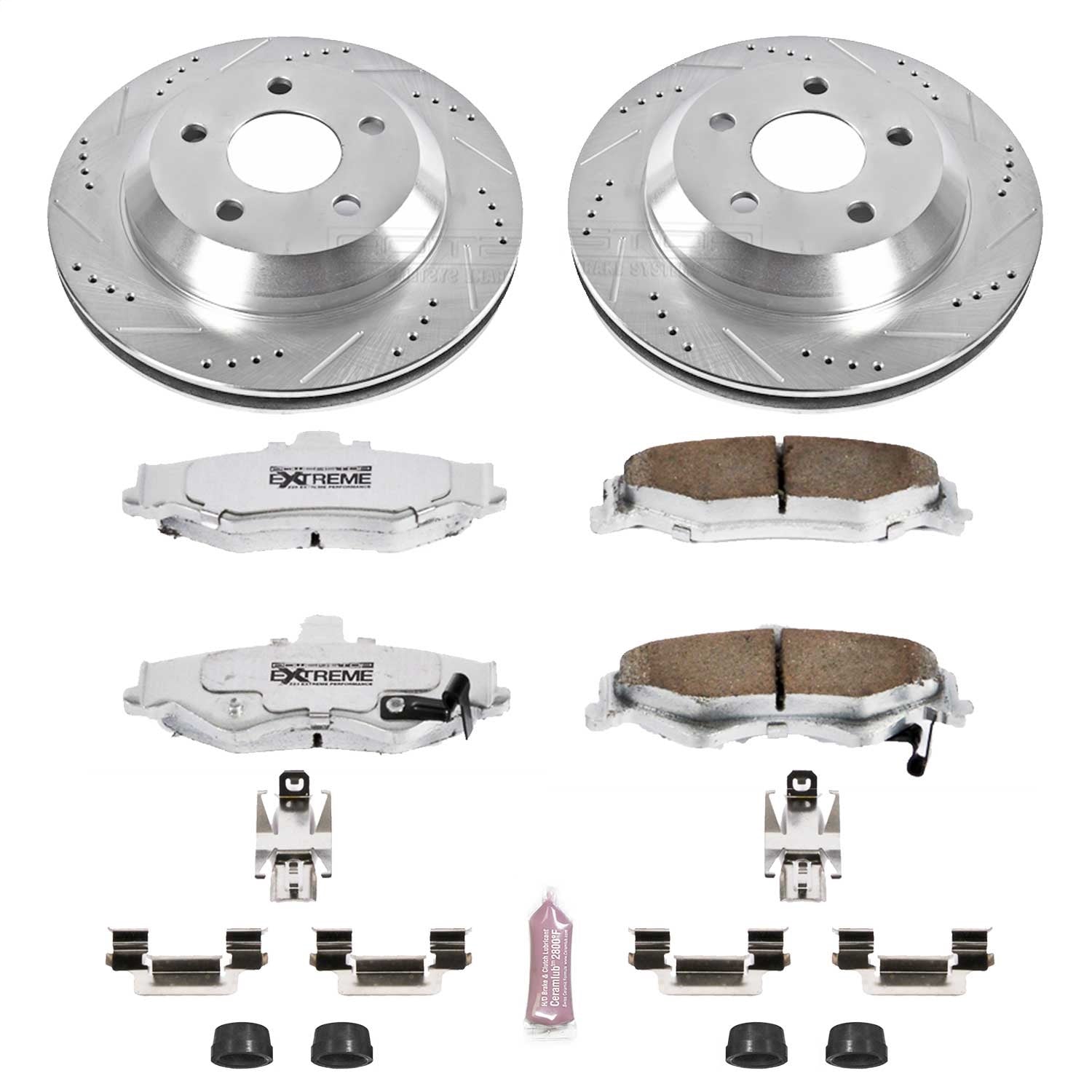 PowerStop Rear Z26 Street Warrior Brake Kit | Chevrolet Camaro (98-02) (K1568-26)