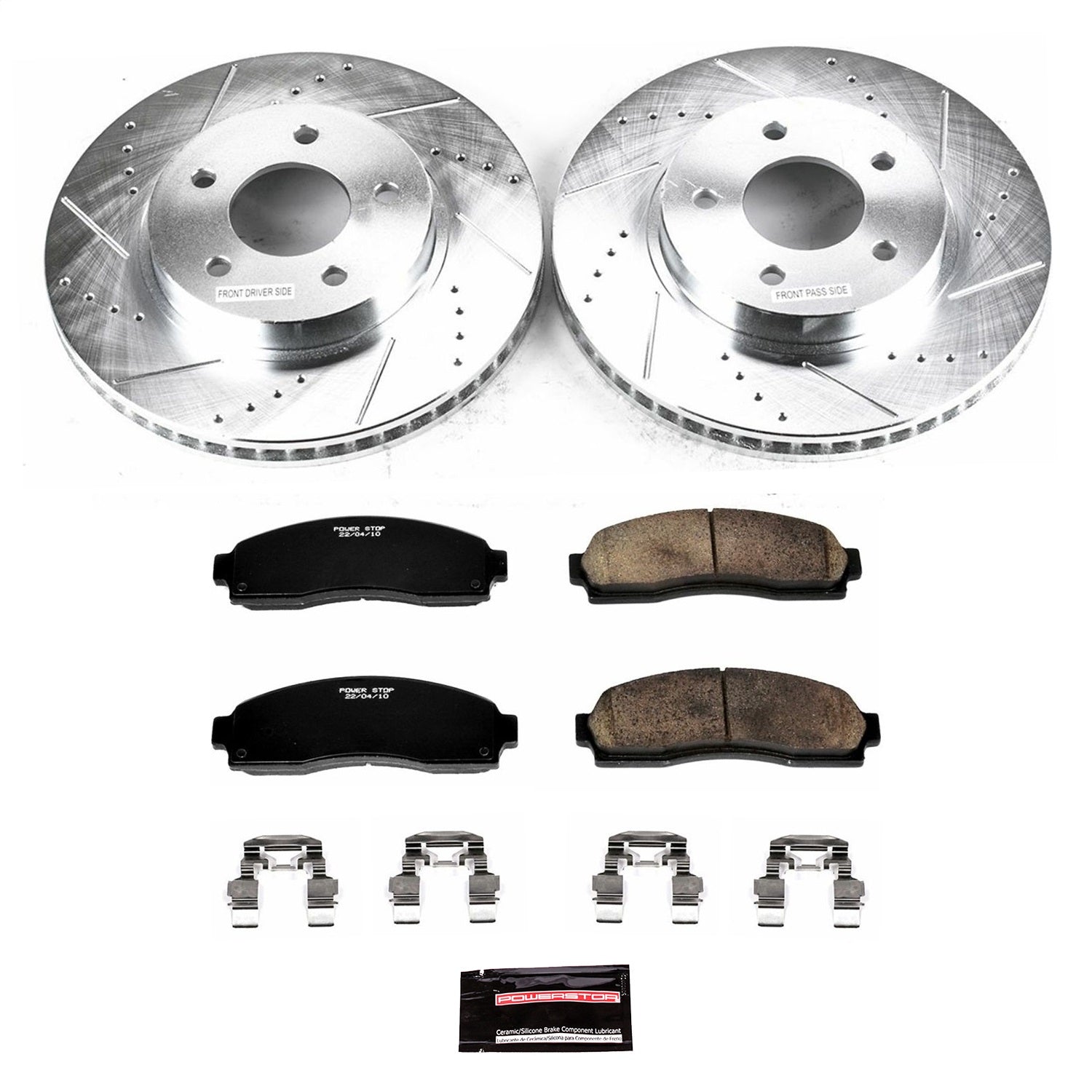 PowerStop Front Z23 Evolution Sport Brake Kit | Chevrolet Equinox (05-06) (K1576)