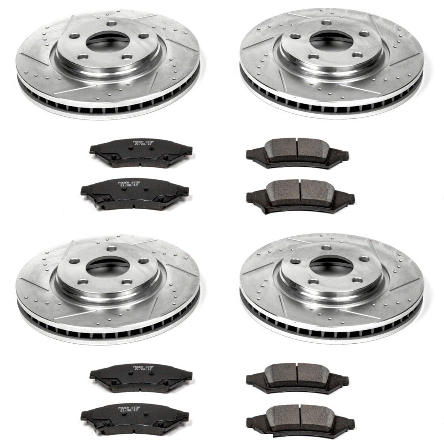 PowerStop Front & Rear Z23 Evolution Sport Brake Kit | Pontiac Grand Prix (04) (K1587)