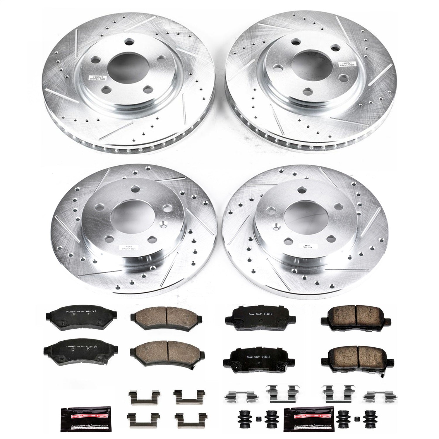PowerStop Front & Rear Z23 Evolution Sport Brake Kit | Buick Allure (05-09) (K1589)