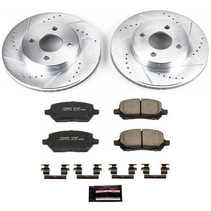 PowerStop Front Z23 Evolution Sport Brake Kit | Chevrolet Cobalt (05-10) (K1604)