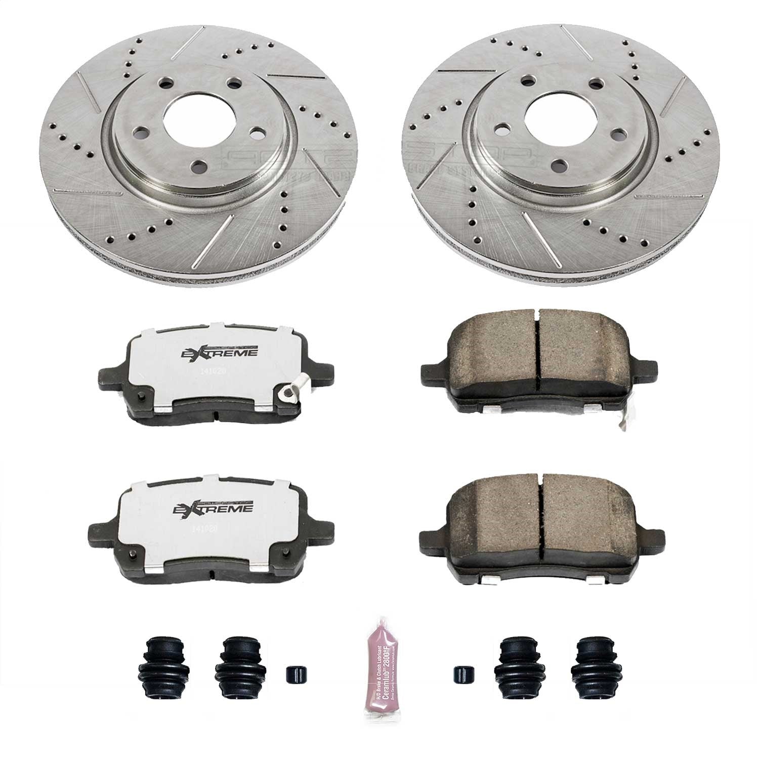 PowerStop Front Z26 Street Warrior Brake Kit | Chevrolet Cobalt (05-06) (K1610-26)