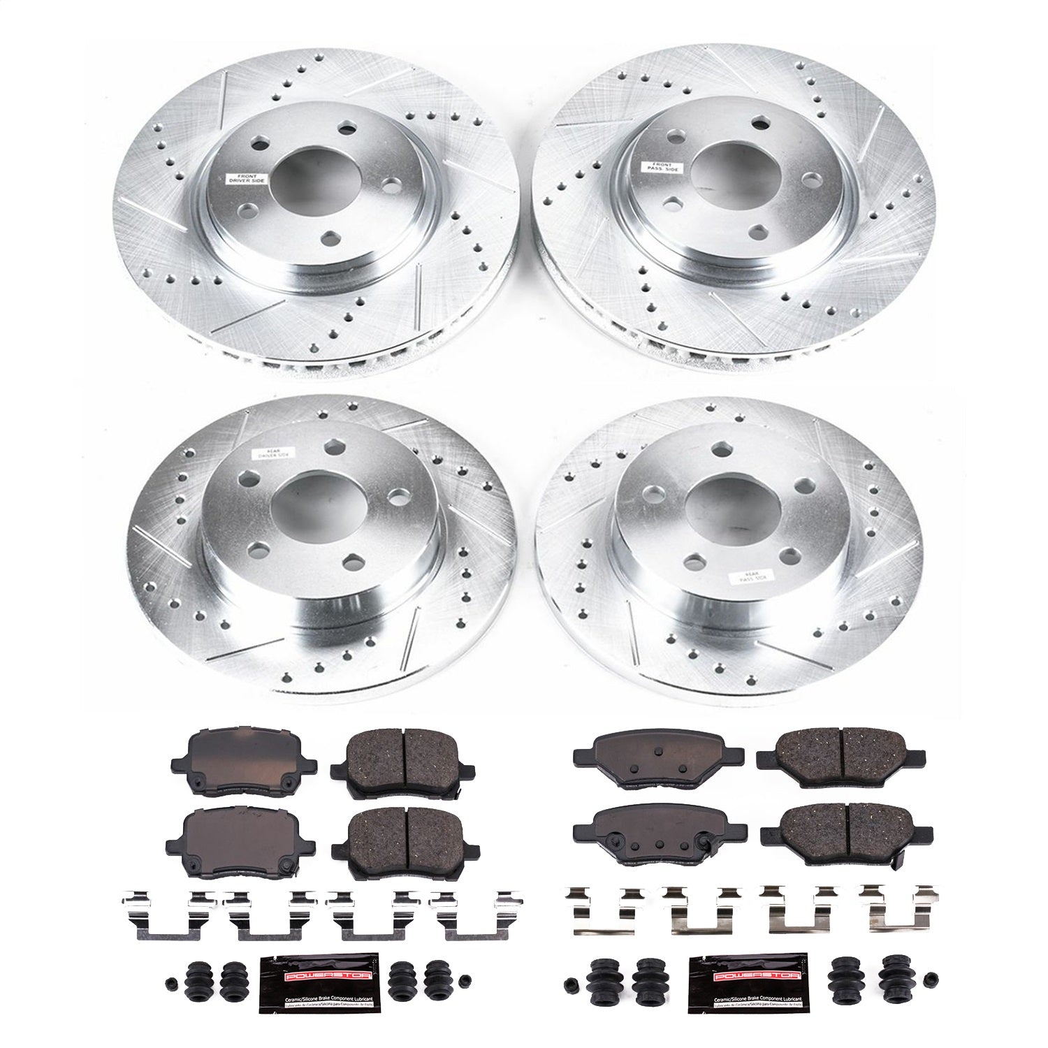 PowerStop Front & Rear Z23 Evolution Sport Brake Kit | Chevrolet Cobalt (05-06) (K1612)