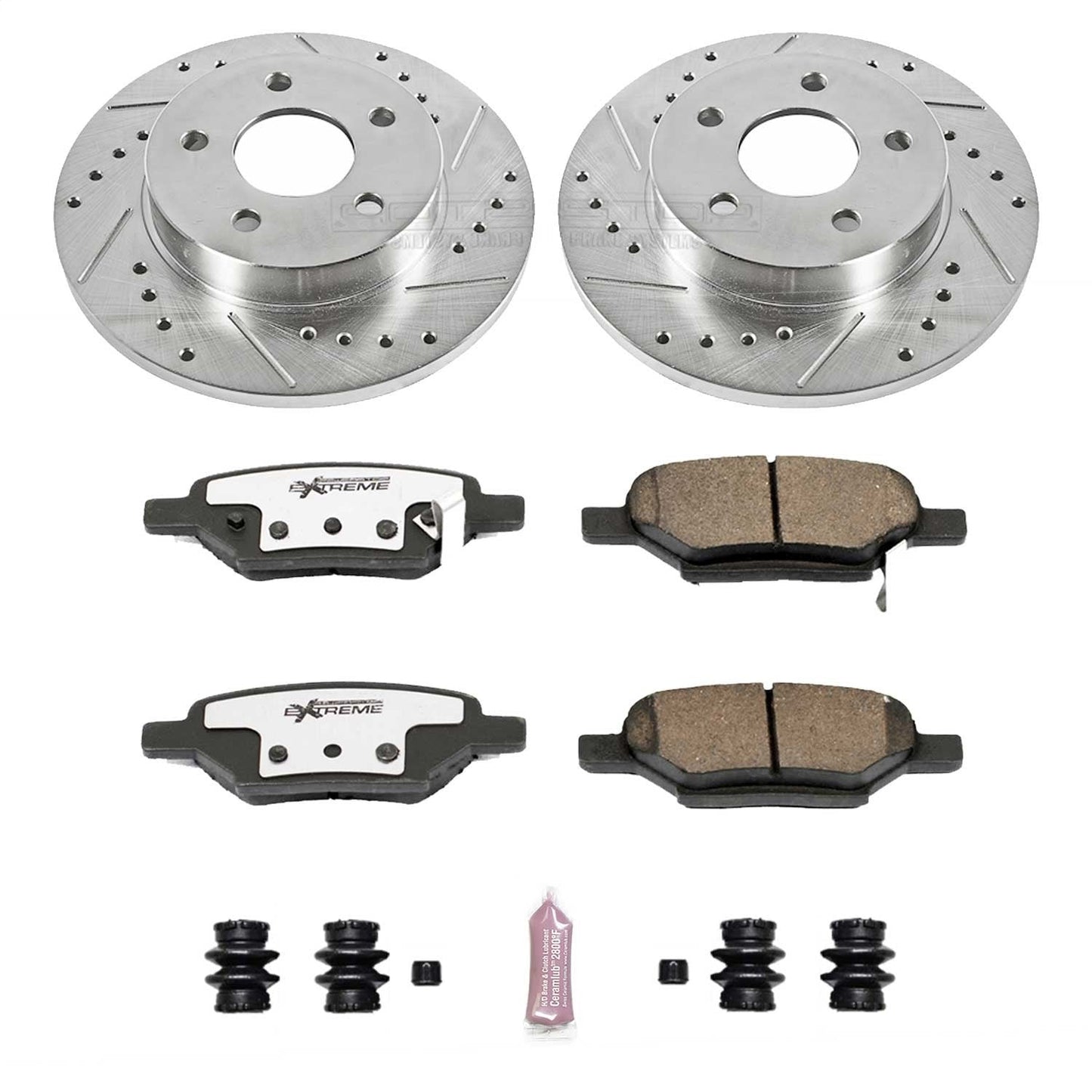 PowerStop Rear Z26 Street Warrior Brake Kit | Chevrolet Cobalt (05-08) (K1616-26)