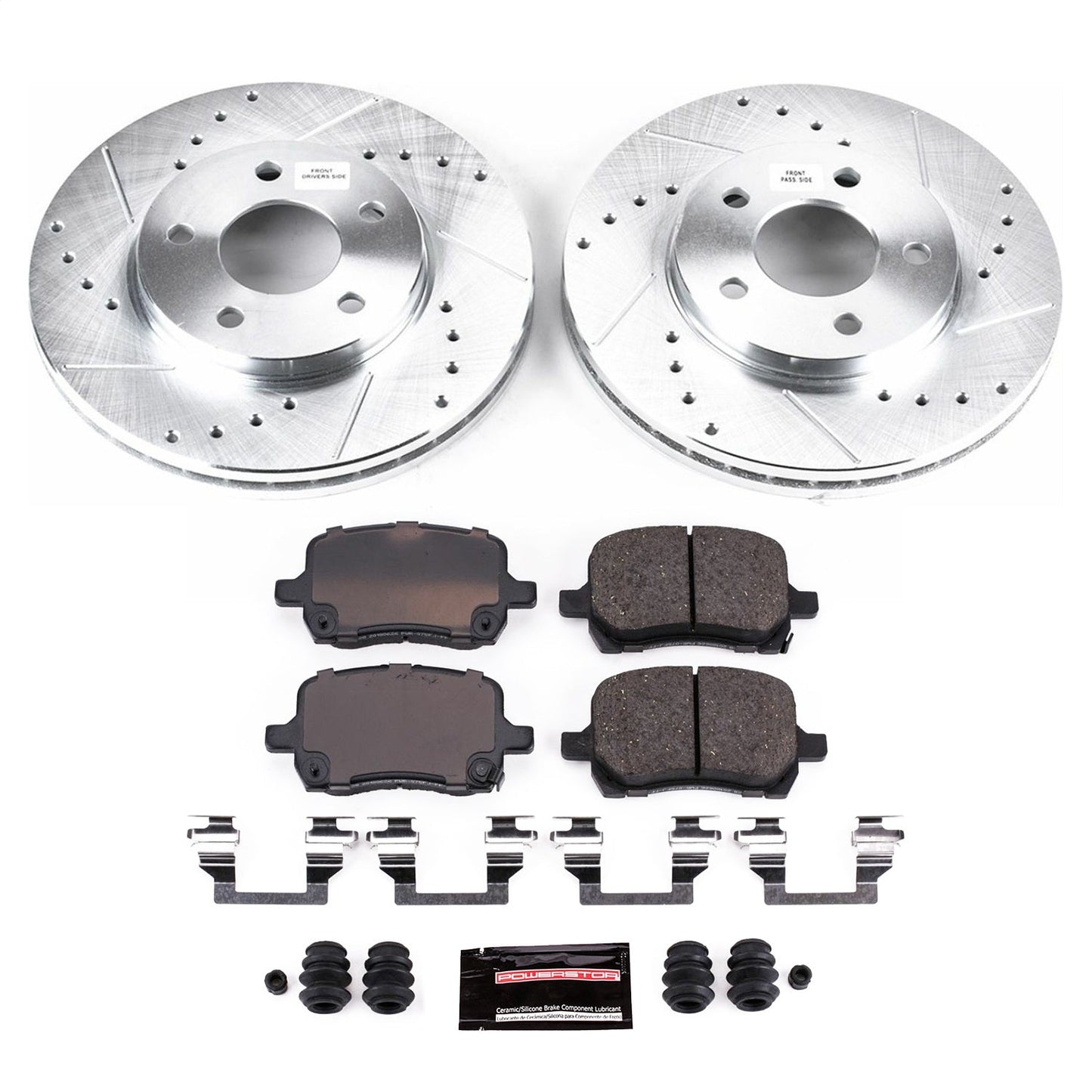 PowerStop Front Z23 Evolution Sport Brake Kit | Chevrolet Malibu (04-08) (K1617)