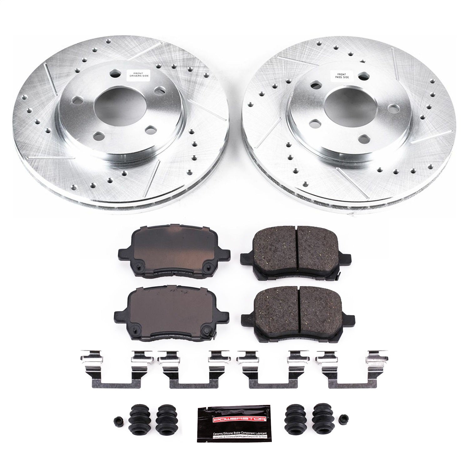 PowerStop Front Z23 Evolution Sport Brake Kit | Chevrolet Malibu (04-08) (K1617)