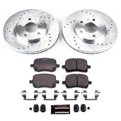 PowerStop Front Z23 Evolution Sport Brake Kit | Chevrolet Malibu (04-08) (K1617)