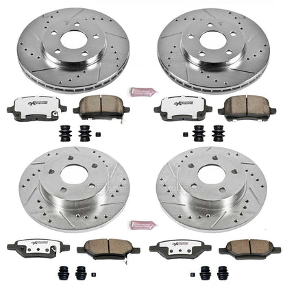PowerStop Front & Rear Z26 Street Warrior Brake Kit | Chevrolet Malibu (04-08) (K1618-26)