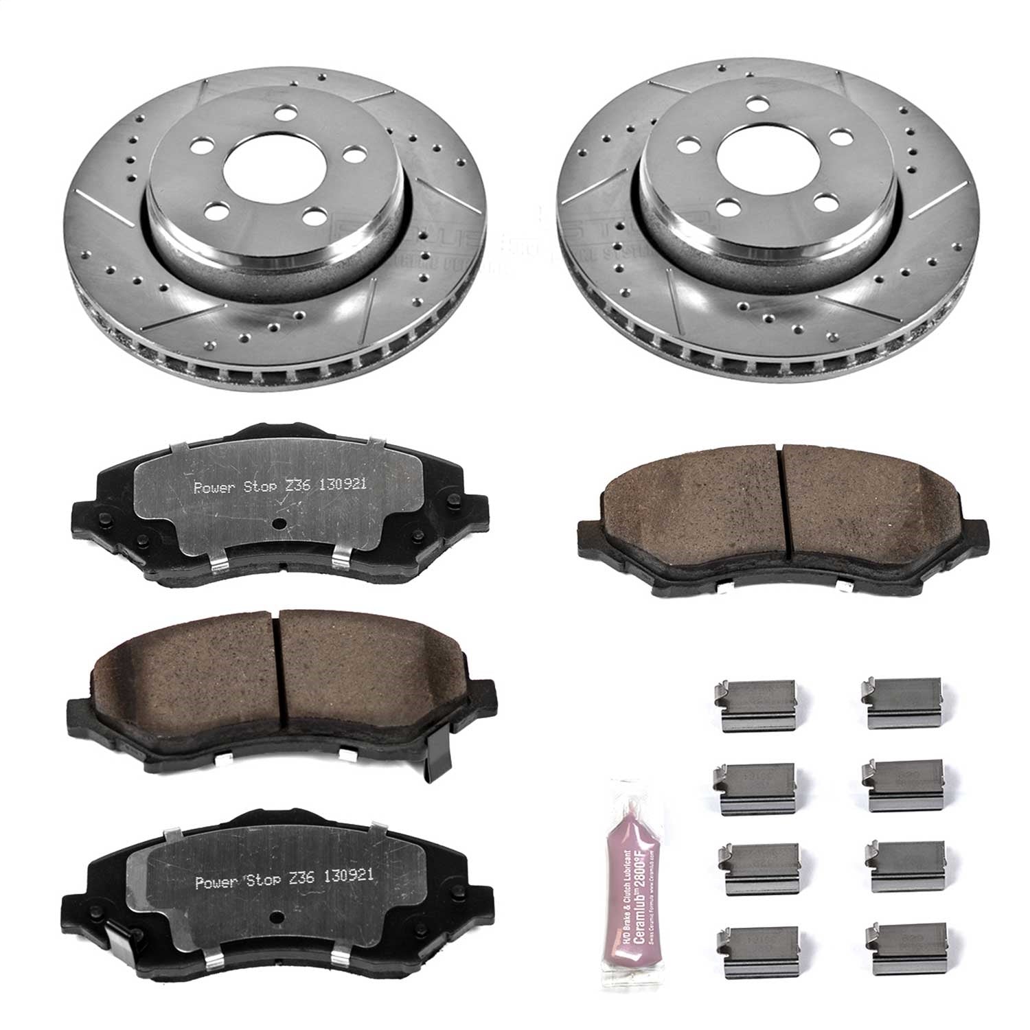 PowerStop Front Z36 Truck & Tow Brake Kit | Dodge Nitro (07-11) (K1631-36)