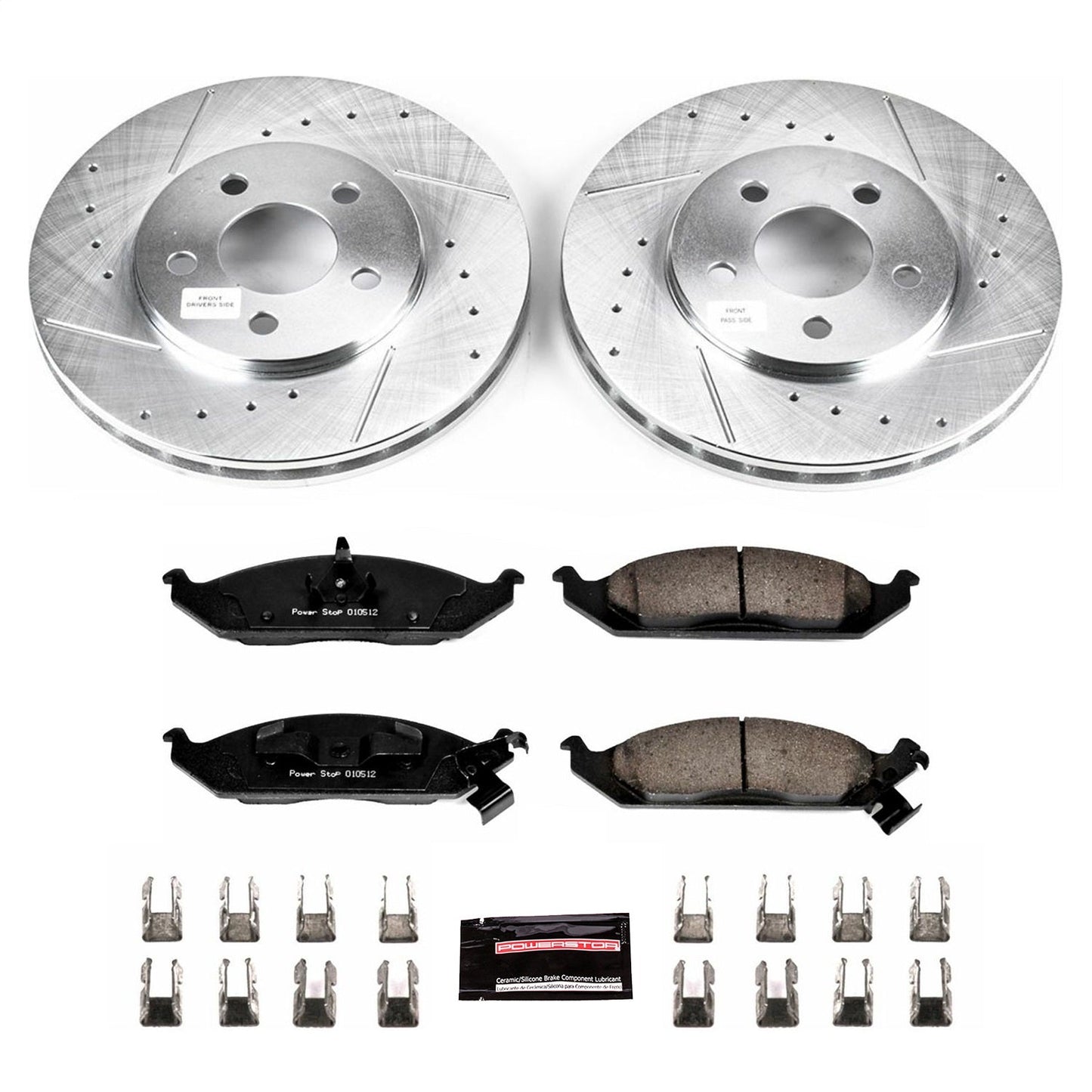PowerStop Front Z23 Evolution Sport Brake Kit | Chrysler Cirrus (95-00) (K1676)