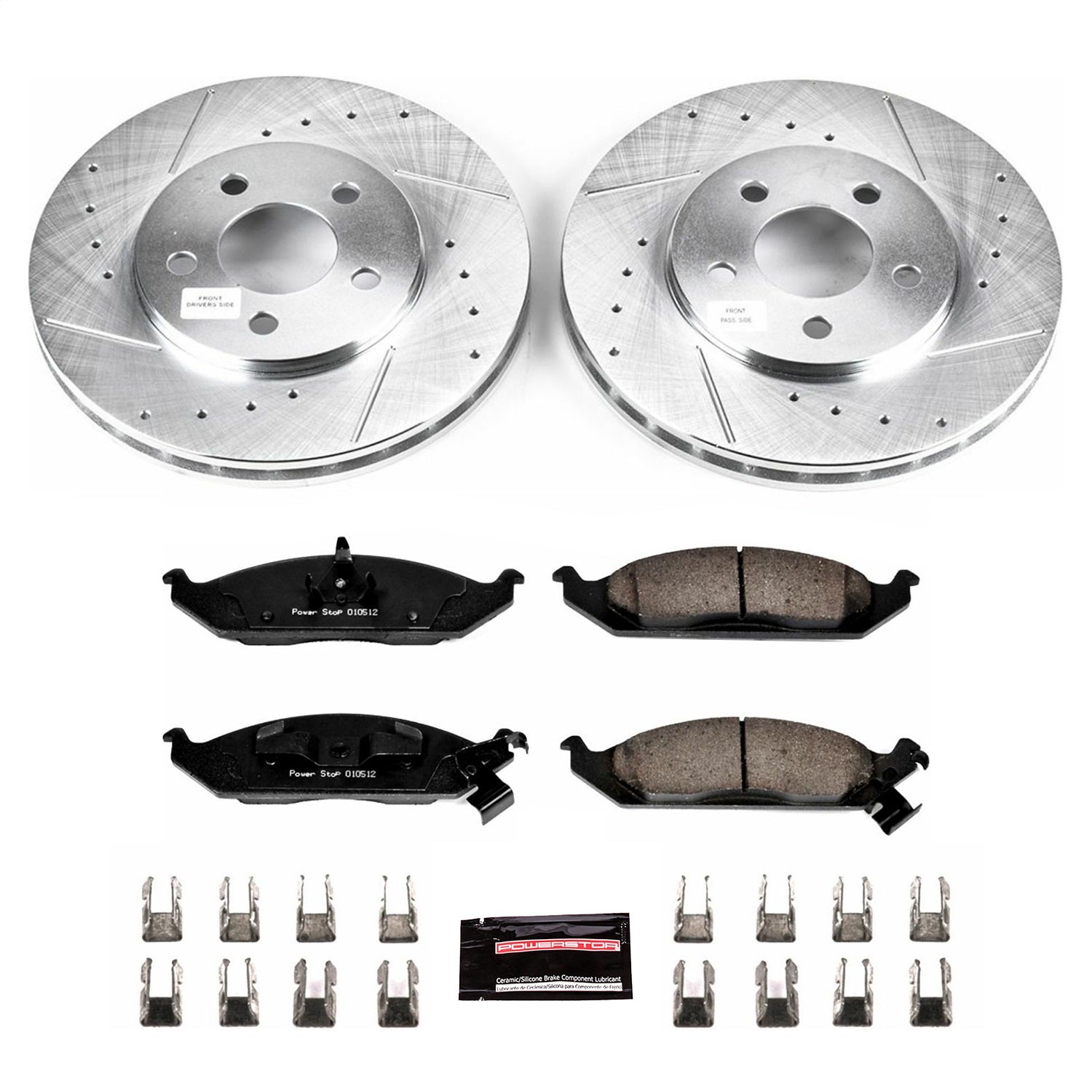 PowerStop Front Z23 Evolution Sport Brake Kit | Chrysler Cirrus (95-00) (K1676)