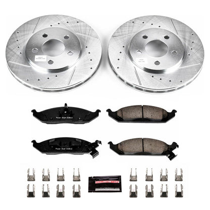 PowerStop Front Z23 Evolution Sport Brake Kit | Chrysler Cirrus (95-00) (K1676)