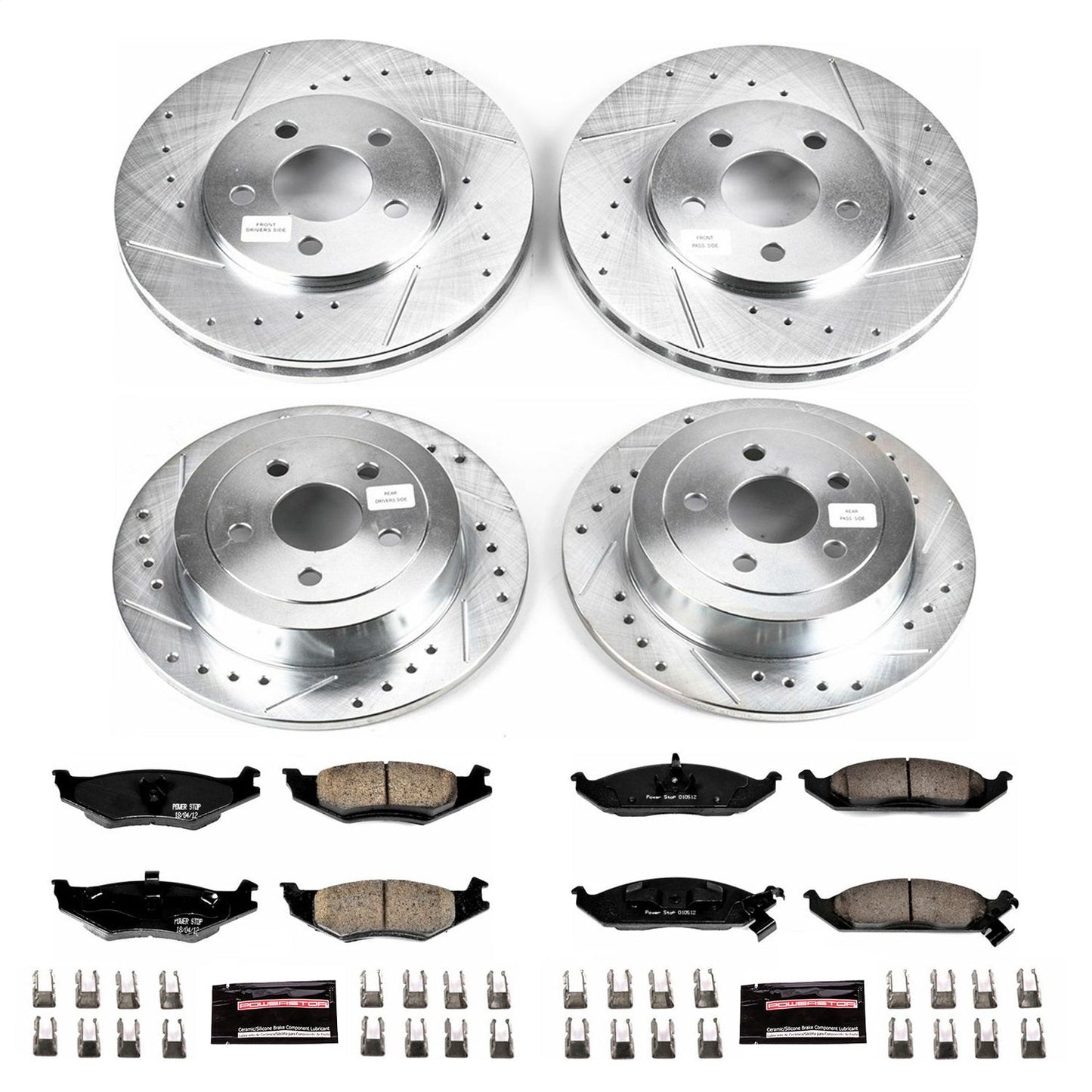 PowerStop Front & Rear Z23 Evolution Sport Brake Kit | Plymouth Breeze (96-00) (K1677)