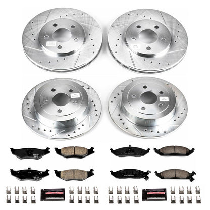 PowerStop Front & Rear Z23 Evolution Sport Brake Kit | Plymouth Breeze (96-00) (K1677)