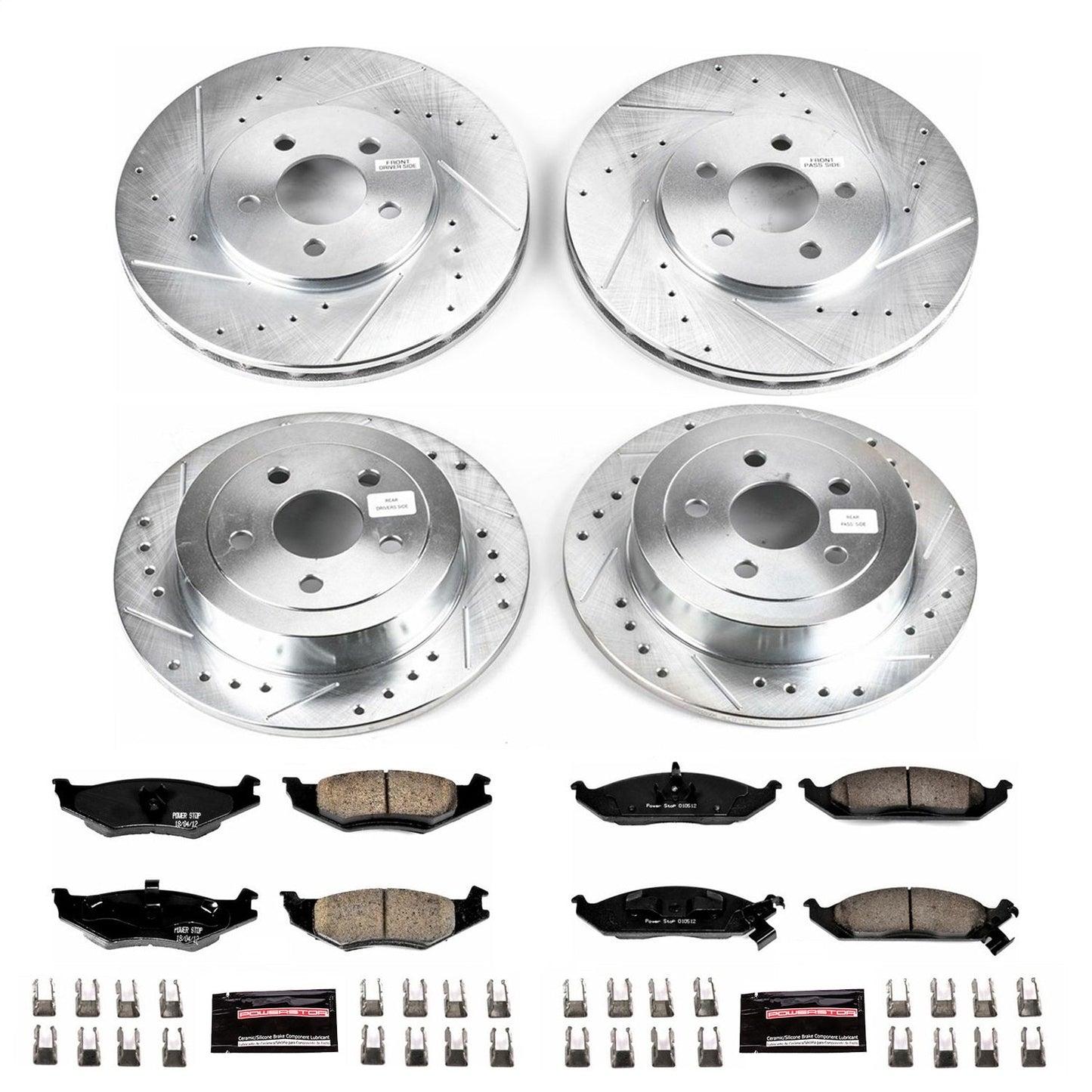PowerStop Front & Rear Z23 Evolution Sport Brake Kit | Plymouth Breeze (96-00) (K1680)