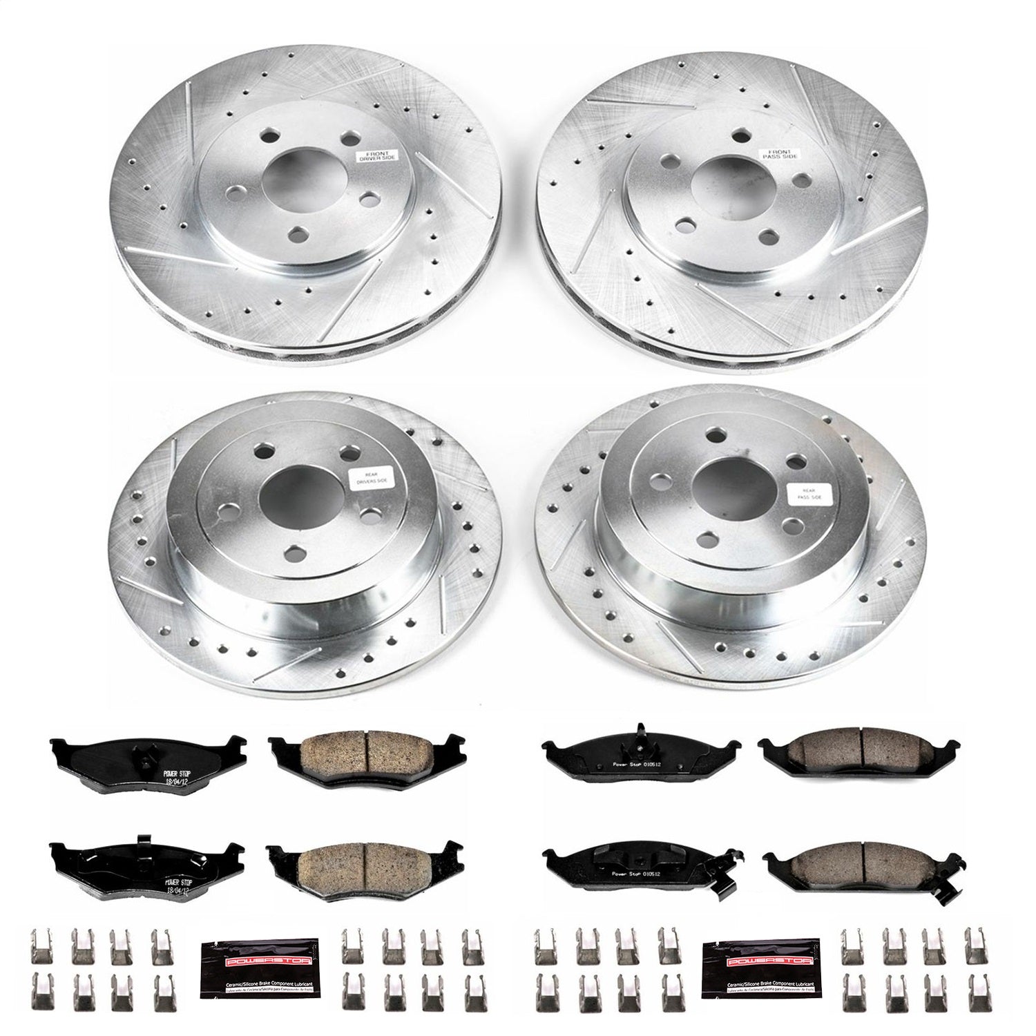 PowerStop Front & Rear Z23 Evolution Sport Brake Kit | Plymouth Breeze (96-00) (K1680)