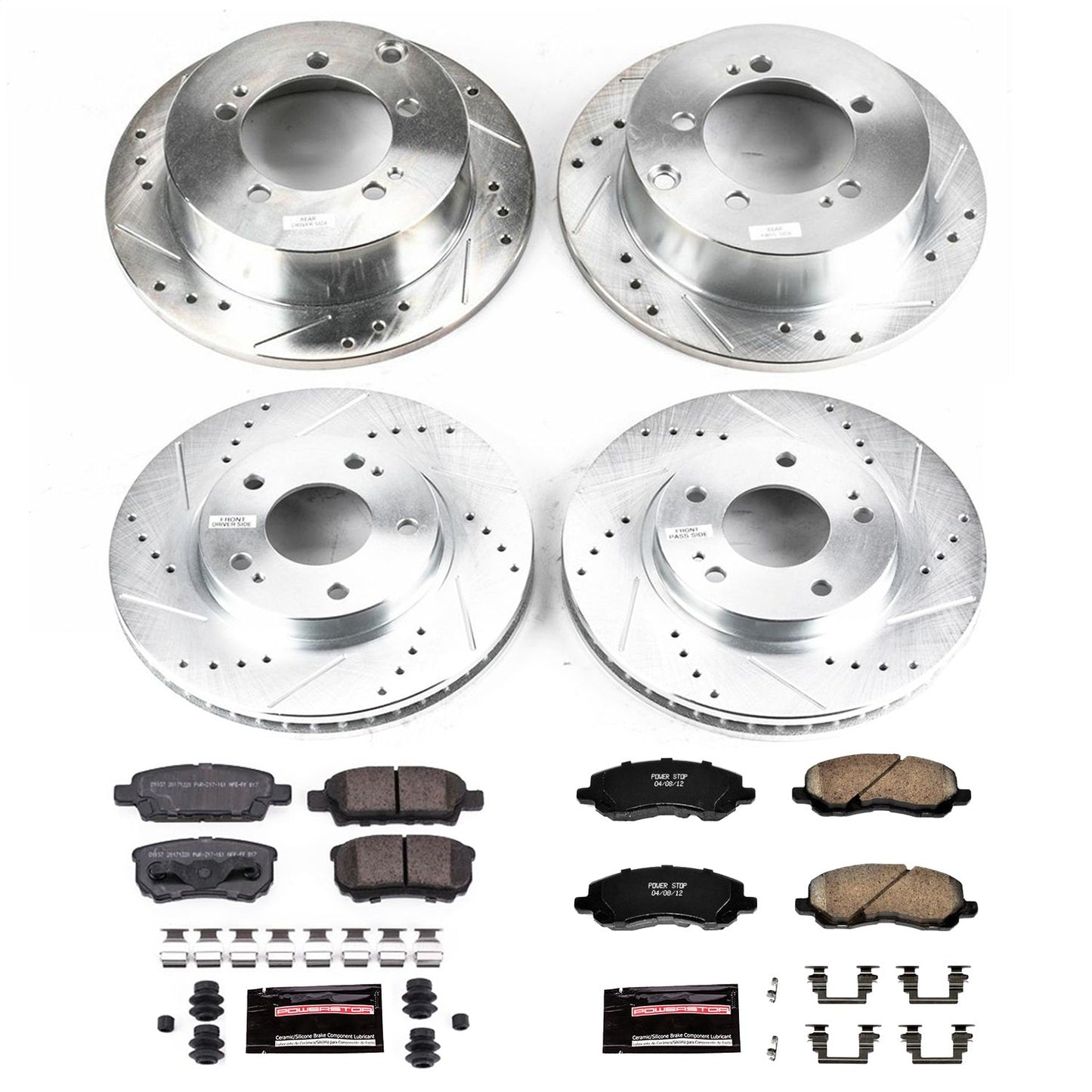 PowerStop Front & Rear Z23 Evolution Sport Brake Kit | Mitsubishi Lancer (04-06) (K1682)