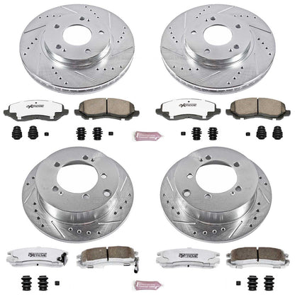 PowerStop Front & Rear Z26 Street Warrior Brake Kit | Chrysler Sebring (01-05) (K1683-26)