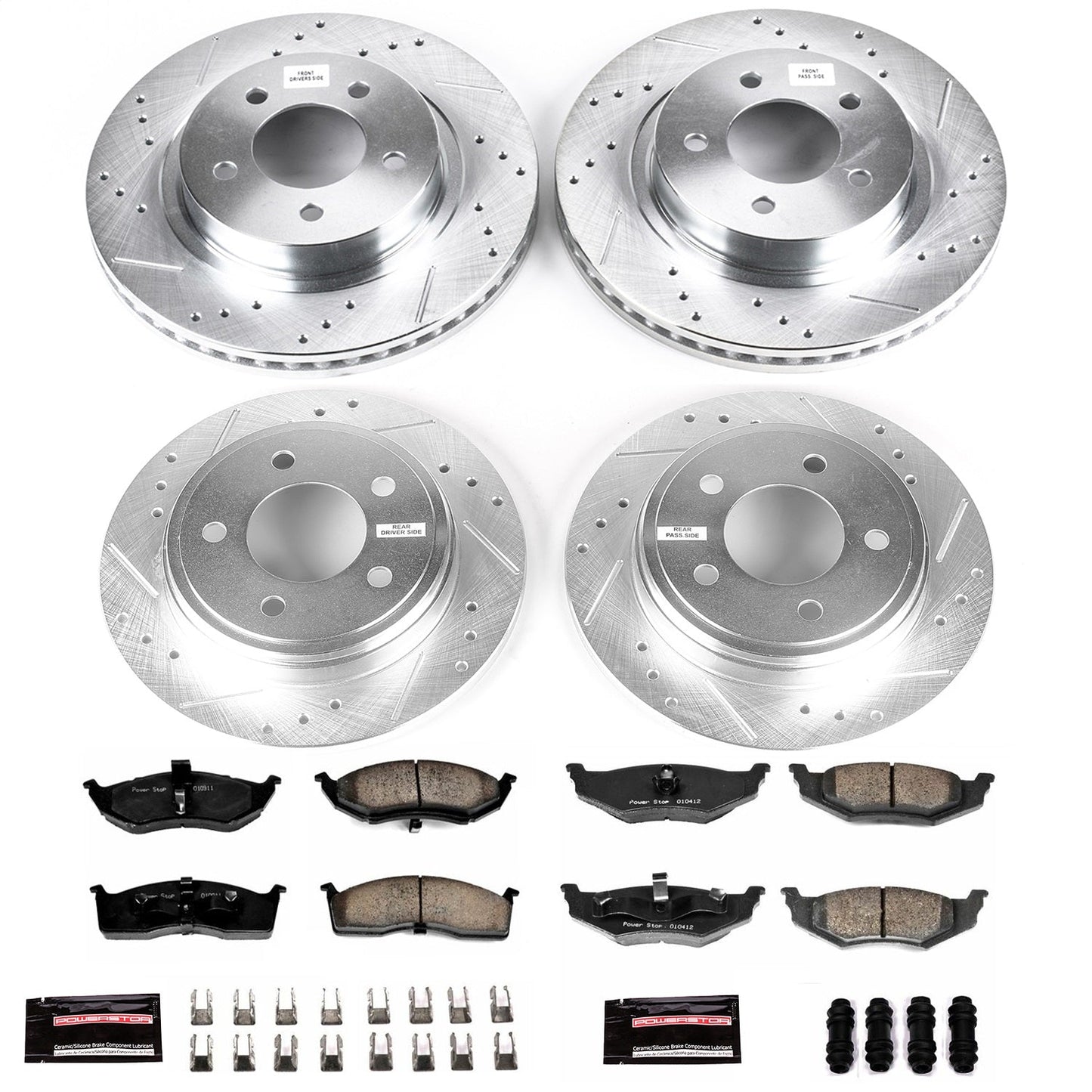 PowerStop Front & Rear Z23 Evolution Sport Brake Kit | Chrysler 300M (99-04) (K1693)