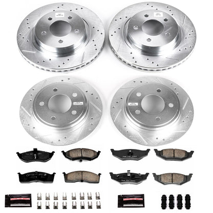 PowerStop Front & Rear Z23 Evolution Sport Brake Kit | Chrysler 300M (99-04) (K1693)