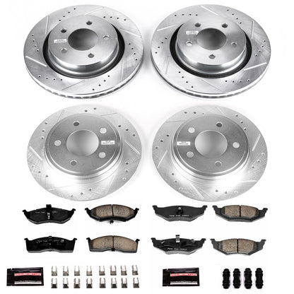 PowerStop Front & Rear Z23 Evolution Sport Brake Kit | Chrysler 300M (99-02) (K1701)