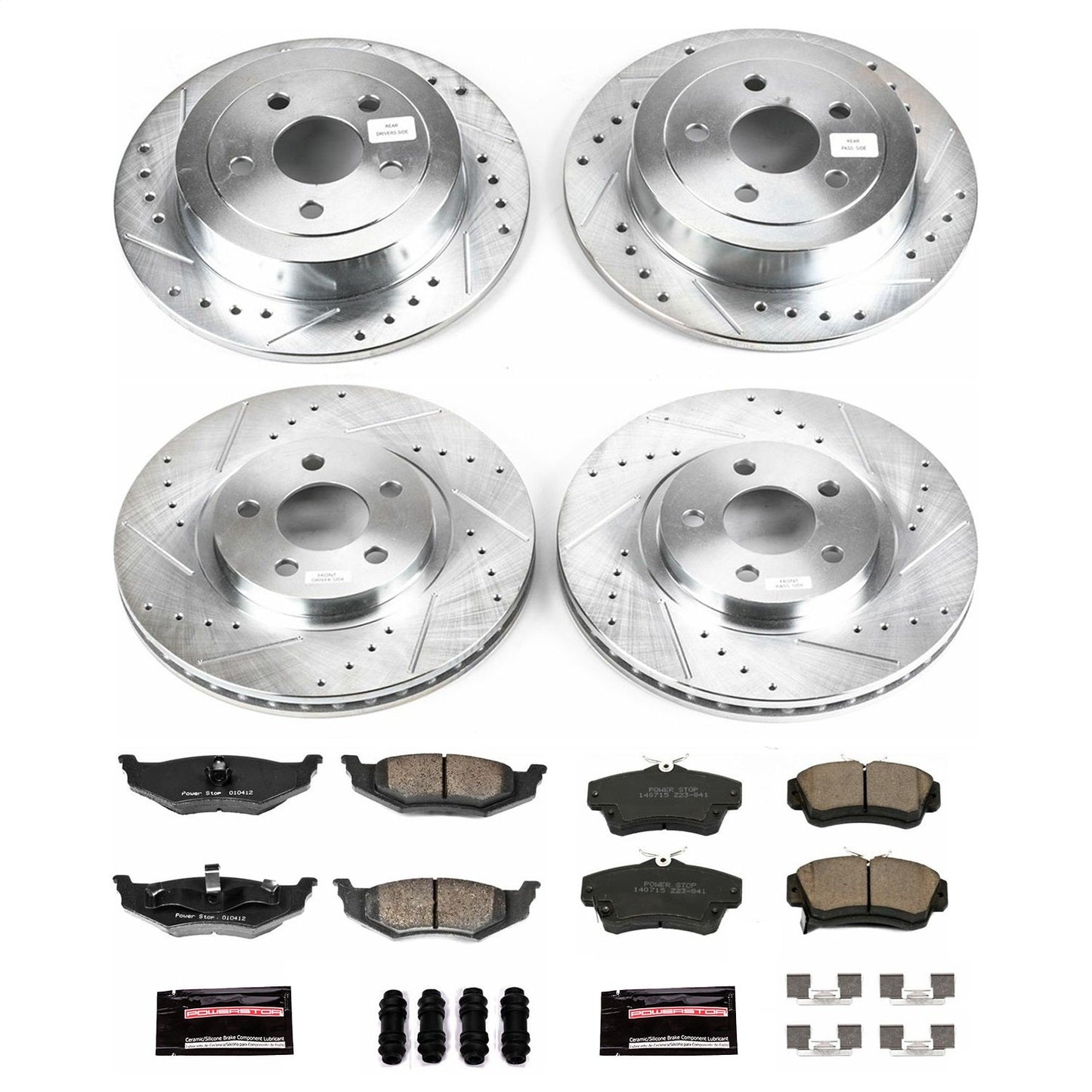 PowerStop Front & Rear Z23 Evolution Sport Brake Kit | Chrysler PT Cruiser (01-03) (K1705)