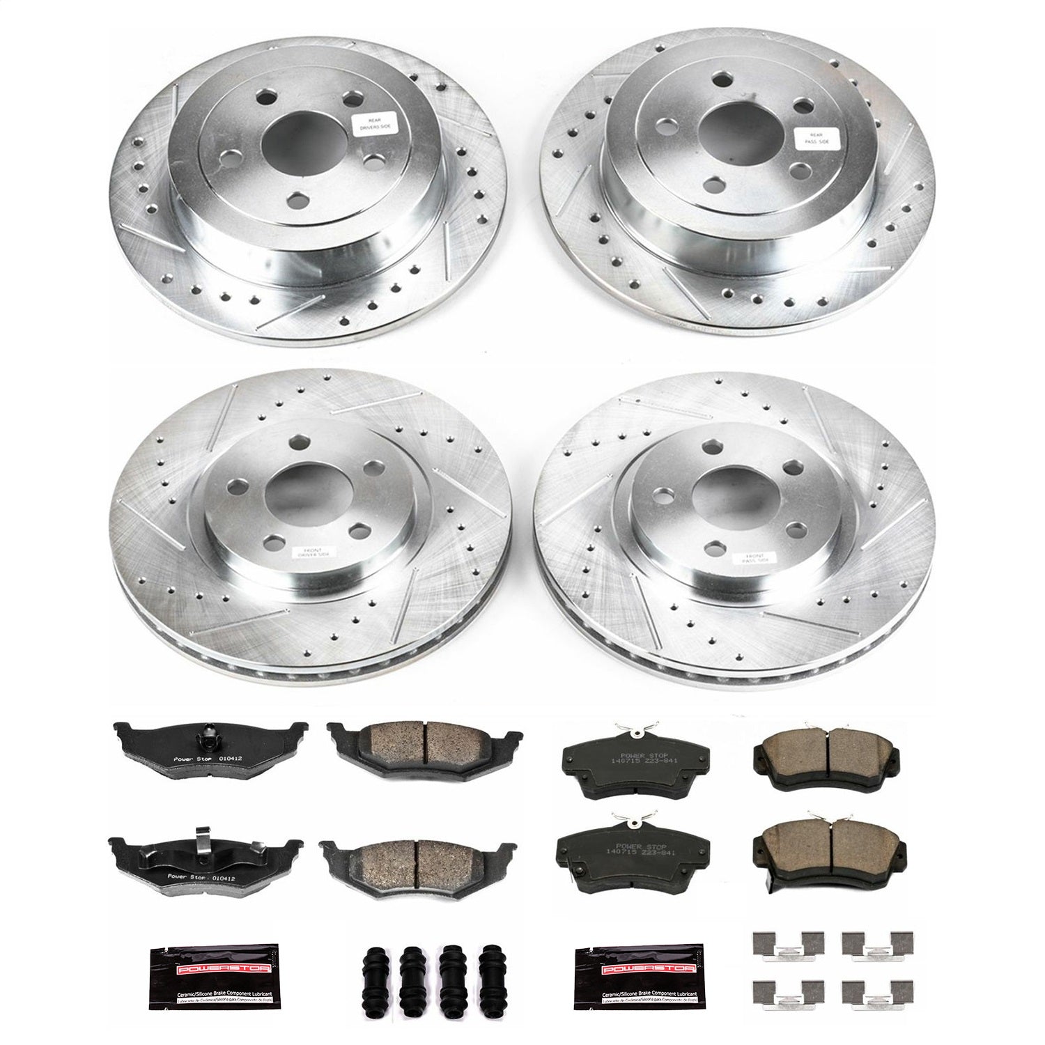 PowerStop Front & Rear Z23 Evolution Sport Brake Kit | Chrysler PT Cruiser (01-03) (K1705)