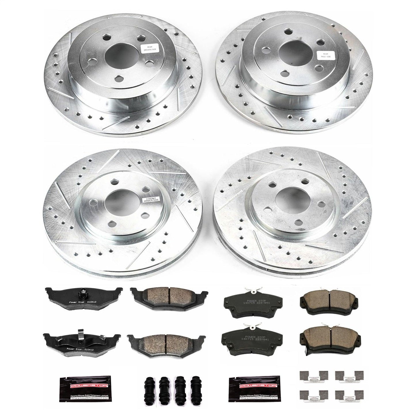 PowerStop Front & Rear Z23 Evolution Sport Brake Kit | Chrysler PT Cruiser (04-05) (K1707)