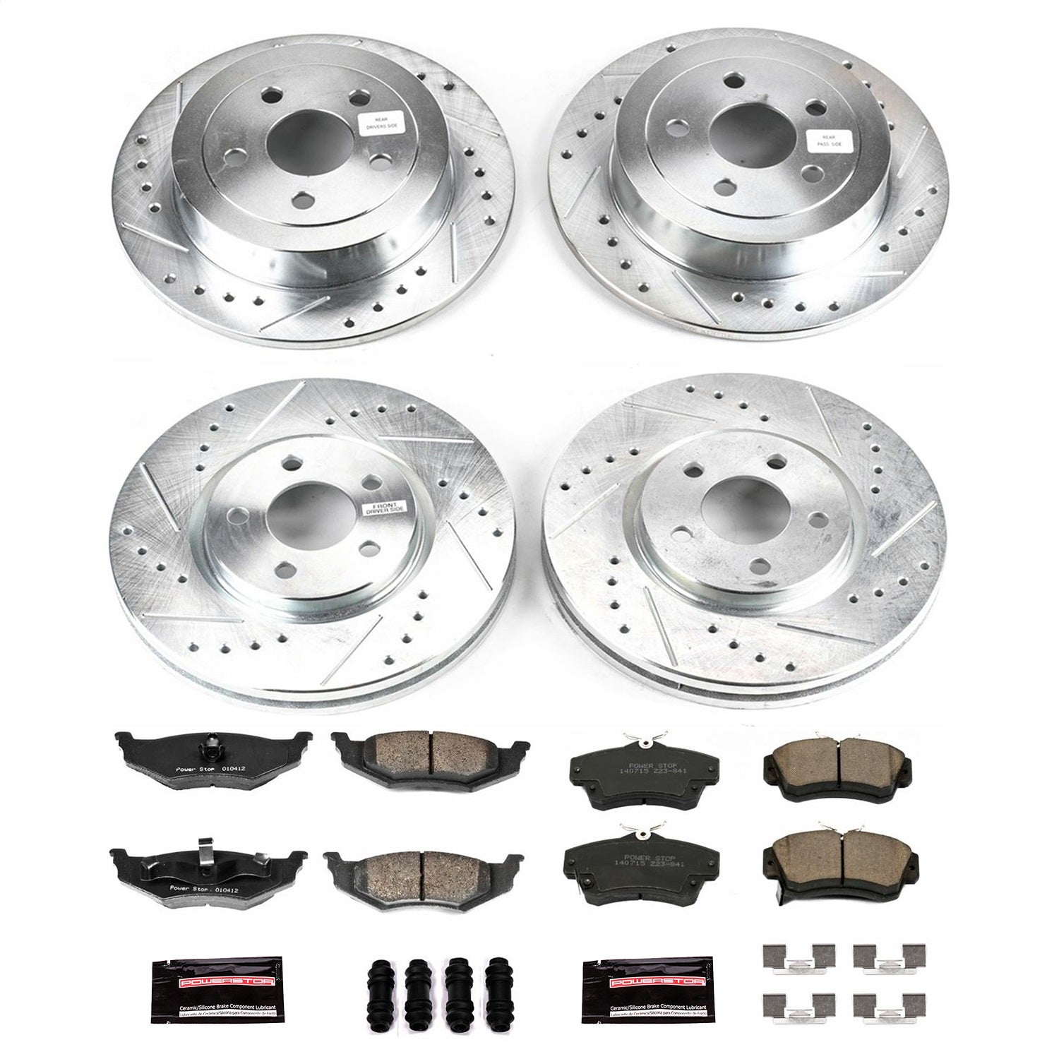 PowerStop Front & Rear Z23 Evolution Sport Brake Kit | Chrysler PT Cruiser (04-05) (K1707)