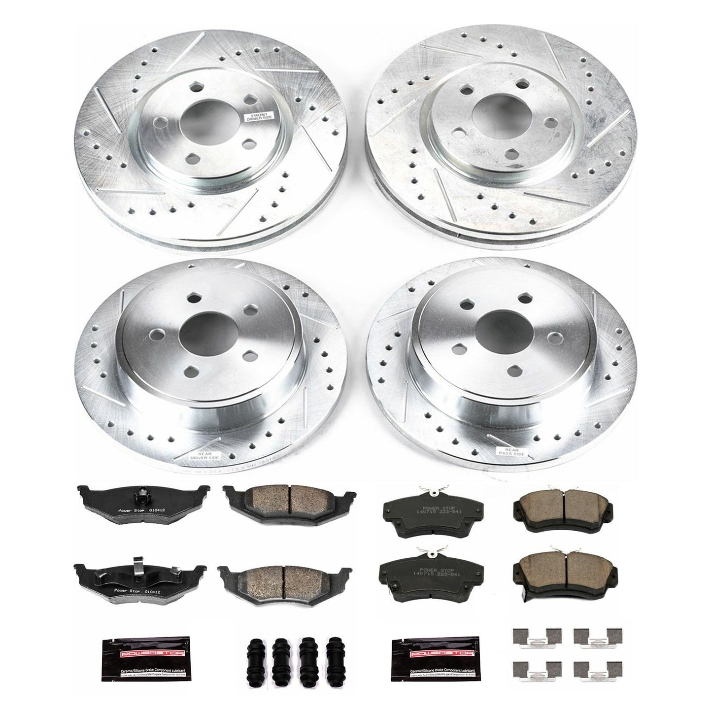 PowerStop Front & Rear Z23 Evolution Sport Brake Kit | Chrysler PT Cruiser (03-09) (K1708)