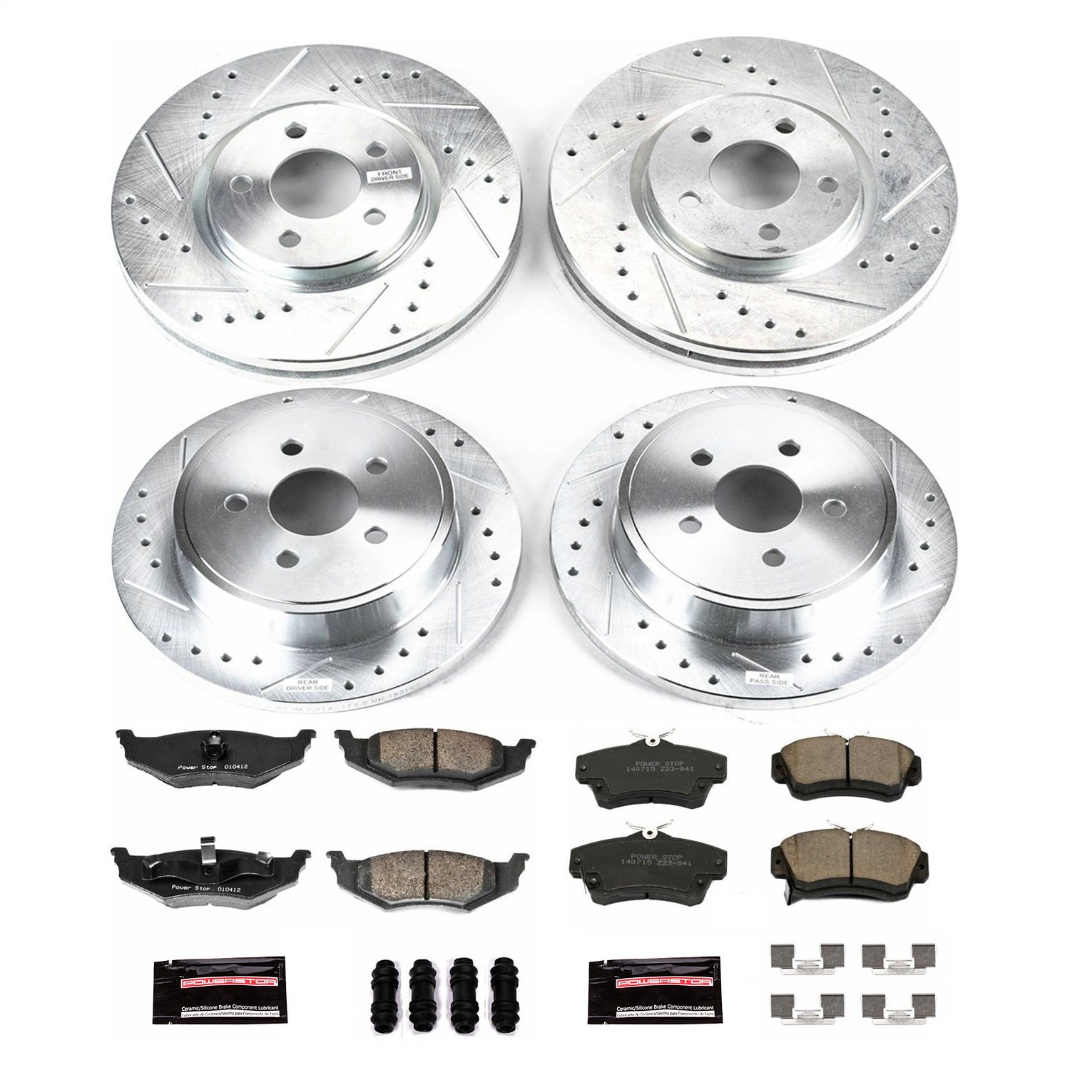 PowerStop Front & Rear Z23 Evolution Sport Brake Kit | Chrysler PT Cruiser (03-09) (K1708)