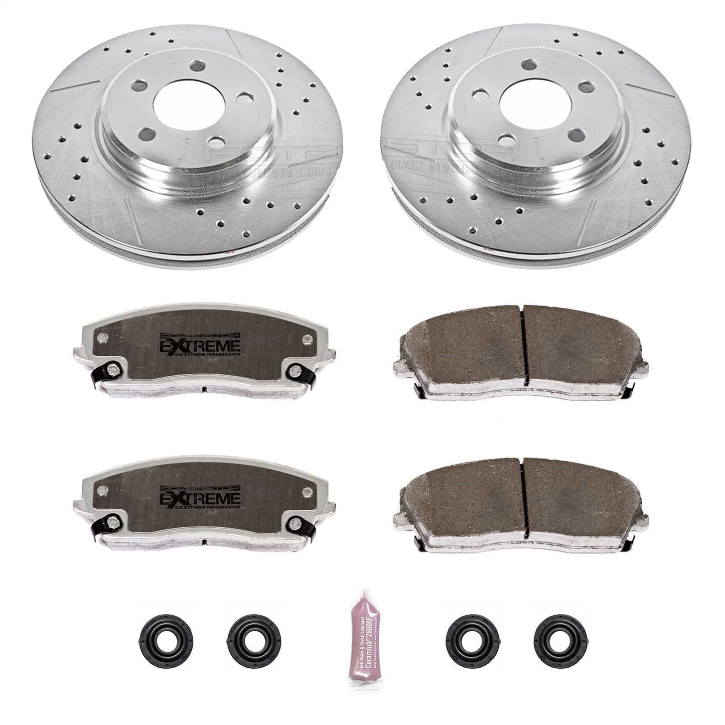 PowerStop Front Z26 Street Warrior Brake Kit | Chrysler 300 (05-19) (K1714-26)