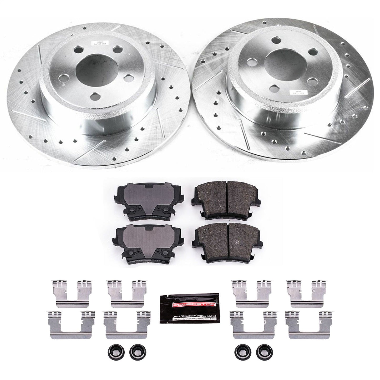 PowerStop Rear Z23 Evolution Sport Brake Kit | Chrysler 300 (05-19) (K1719)
