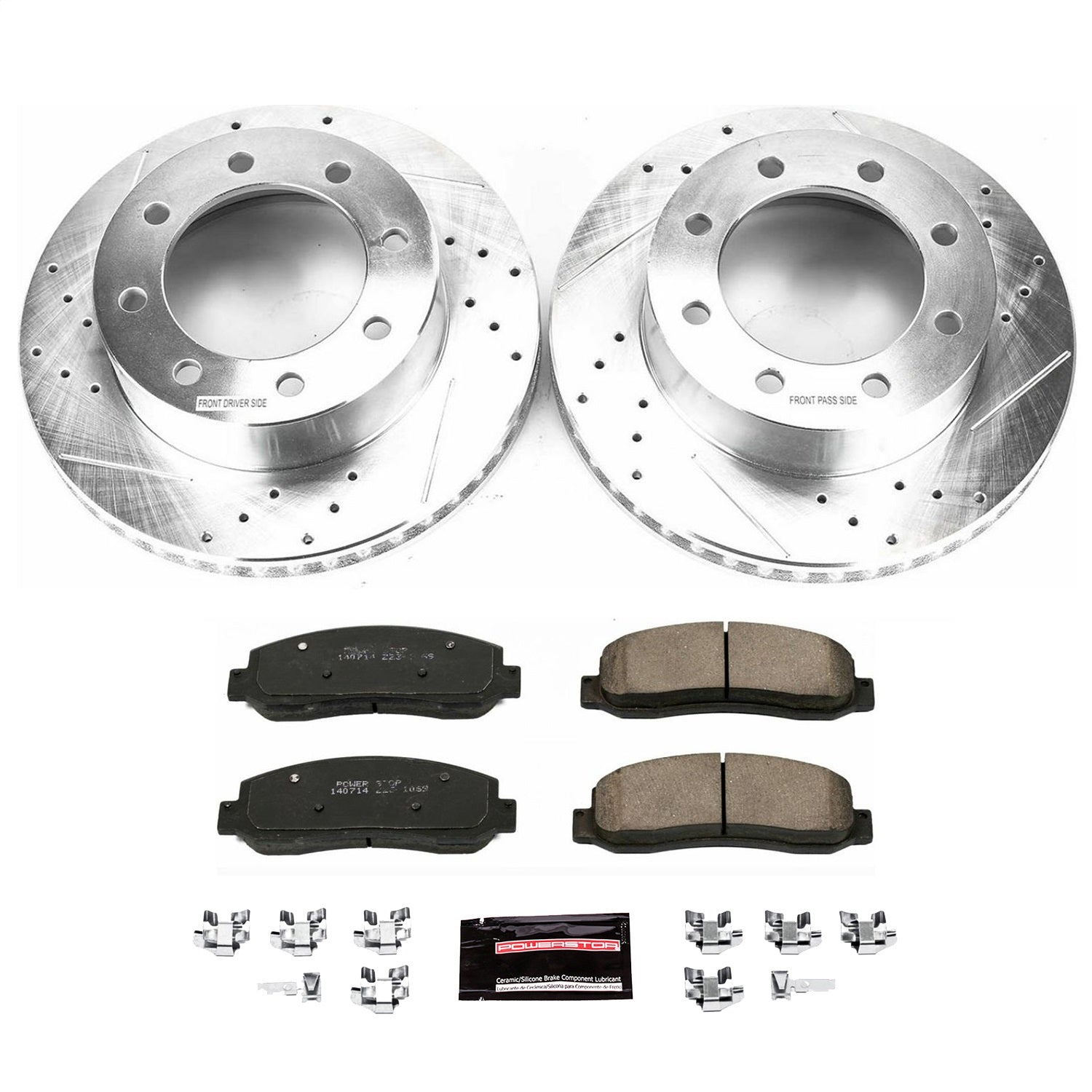 PowerStop Front Z23 Evolution Brake Kit | Ford F-450 Super Duty (10-12) (K1781)