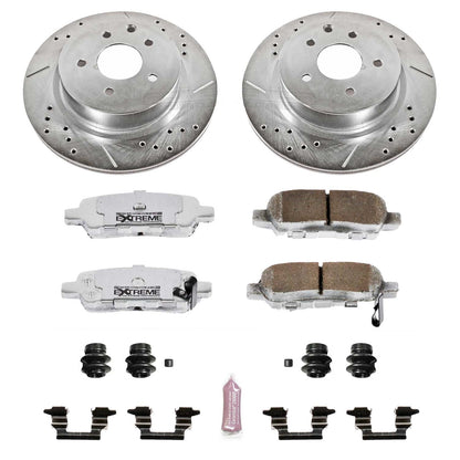 PowerStop Rear Z26 Street Warrior Brake Kit | Infiniti EX35 (08-12) (K179-26)