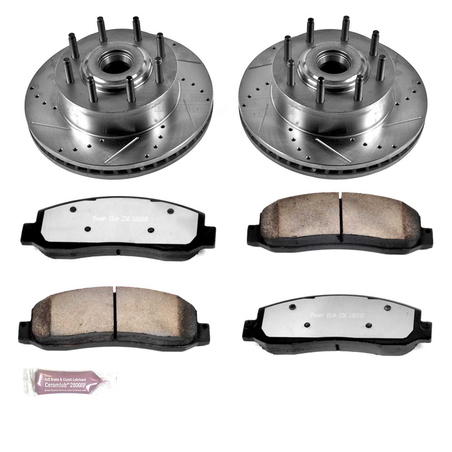 PowerStop Front Z36 Truck & Tow Brake Kit | Ford F-350 Super Duty (05-07) (K1796-36)