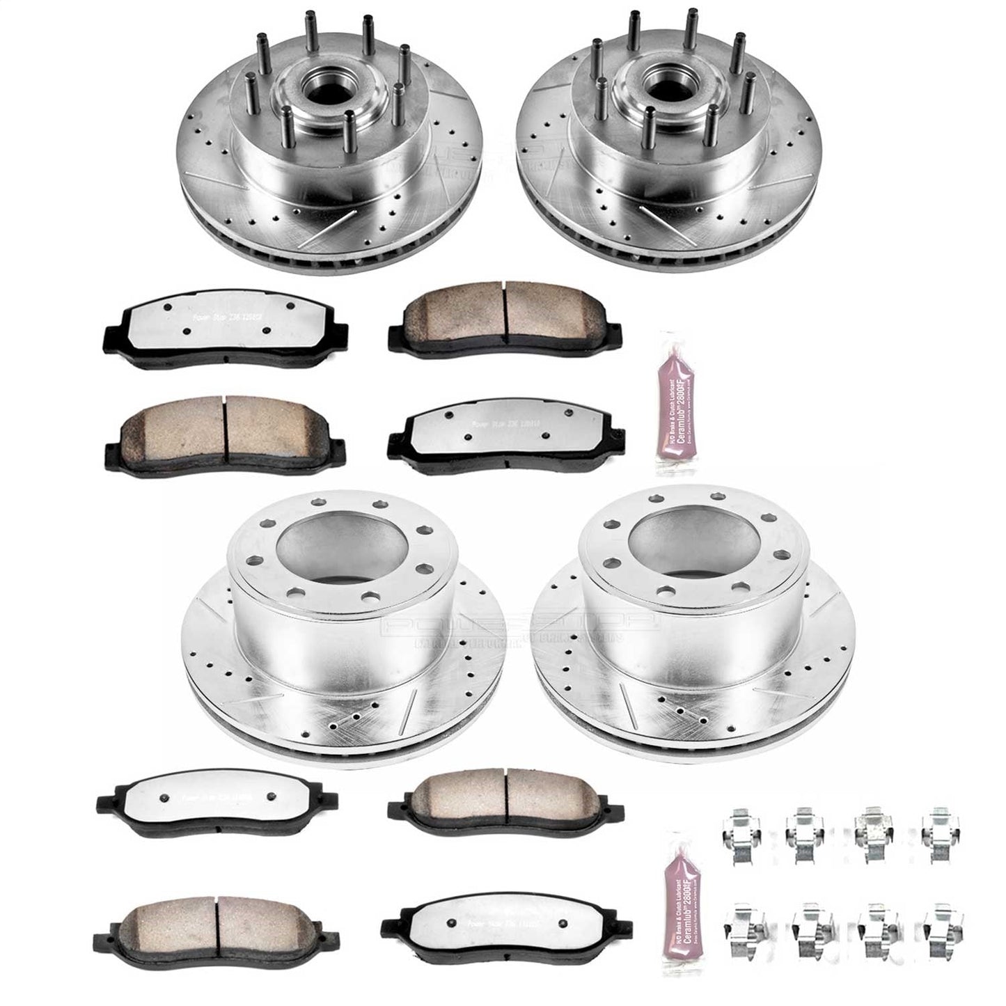 PowerStop Front & Rear Z36 Truck & Tow Brake Kit | Ford F-350 Super Duty (05-07) (K1797-36)
