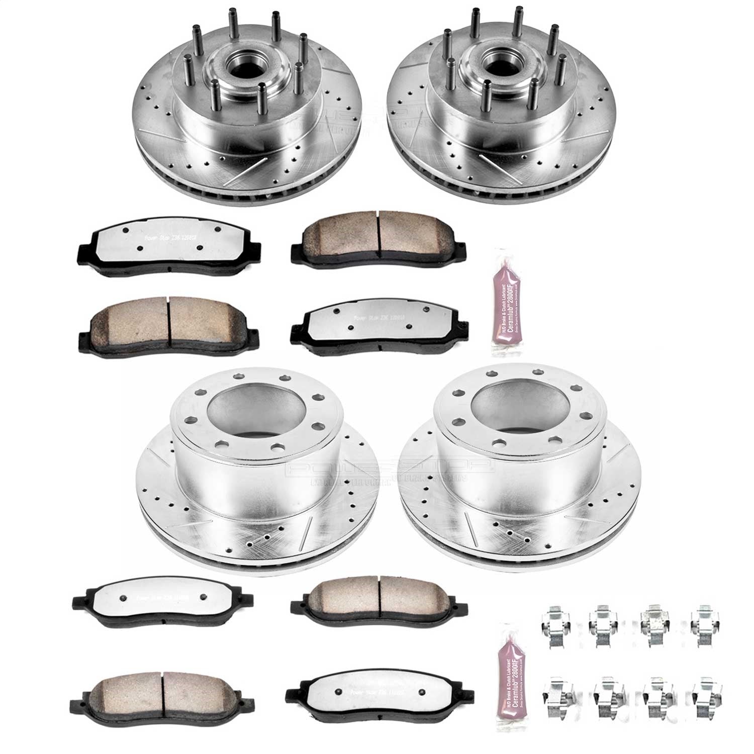 PowerStop Front & Rear Z36 Truck & Tow Brake Kit | Ford F-350 Super Duty (05-07) (K1797-36)