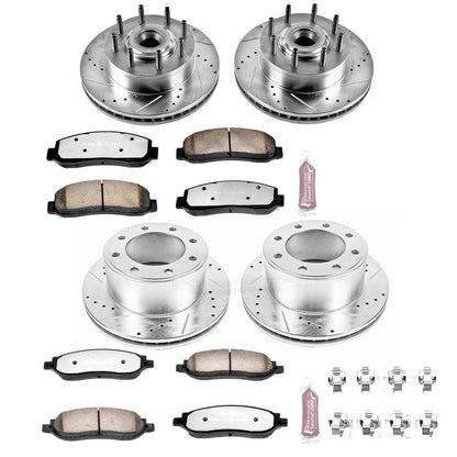PowerStop Front & Rear Z36 Truck & Tow Brake Kit | Ford F-350 Super Duty (05-07) (K1797-36)