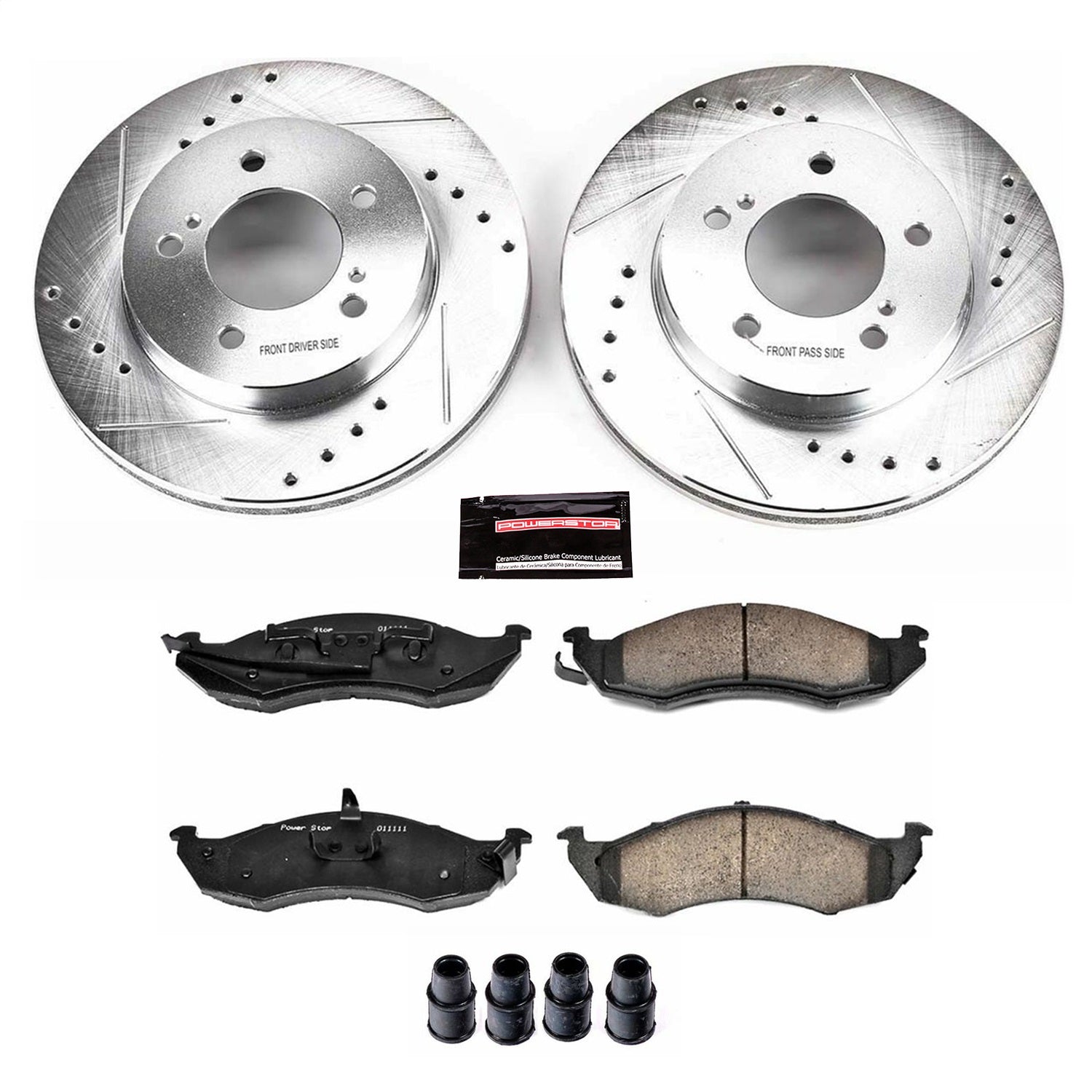 PowerStop Front Z23 Evolution Sport Brake Kit | Mercury Villager (93-02) (K1823)