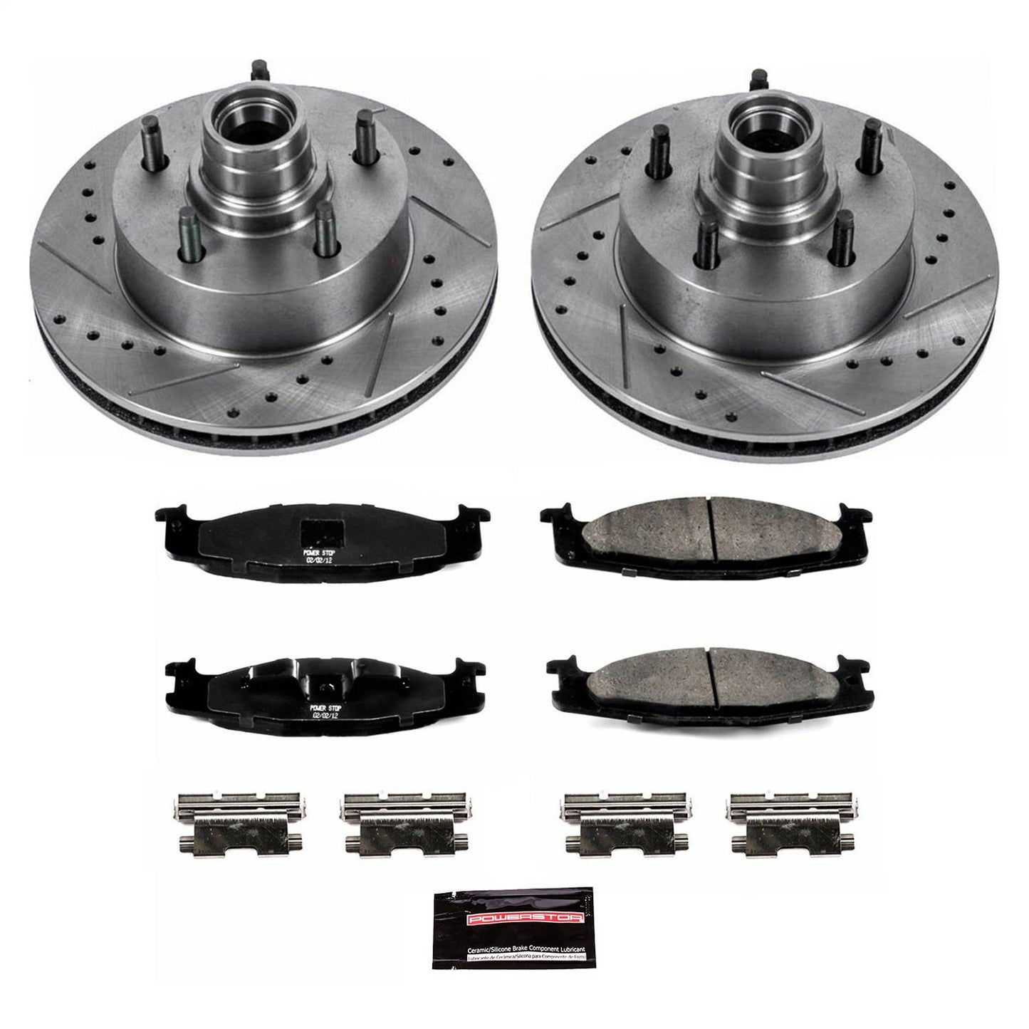 PowerStop Front Z23 Evolution Sport Brake Kit | Ford E-150 (94-01) (K1831)