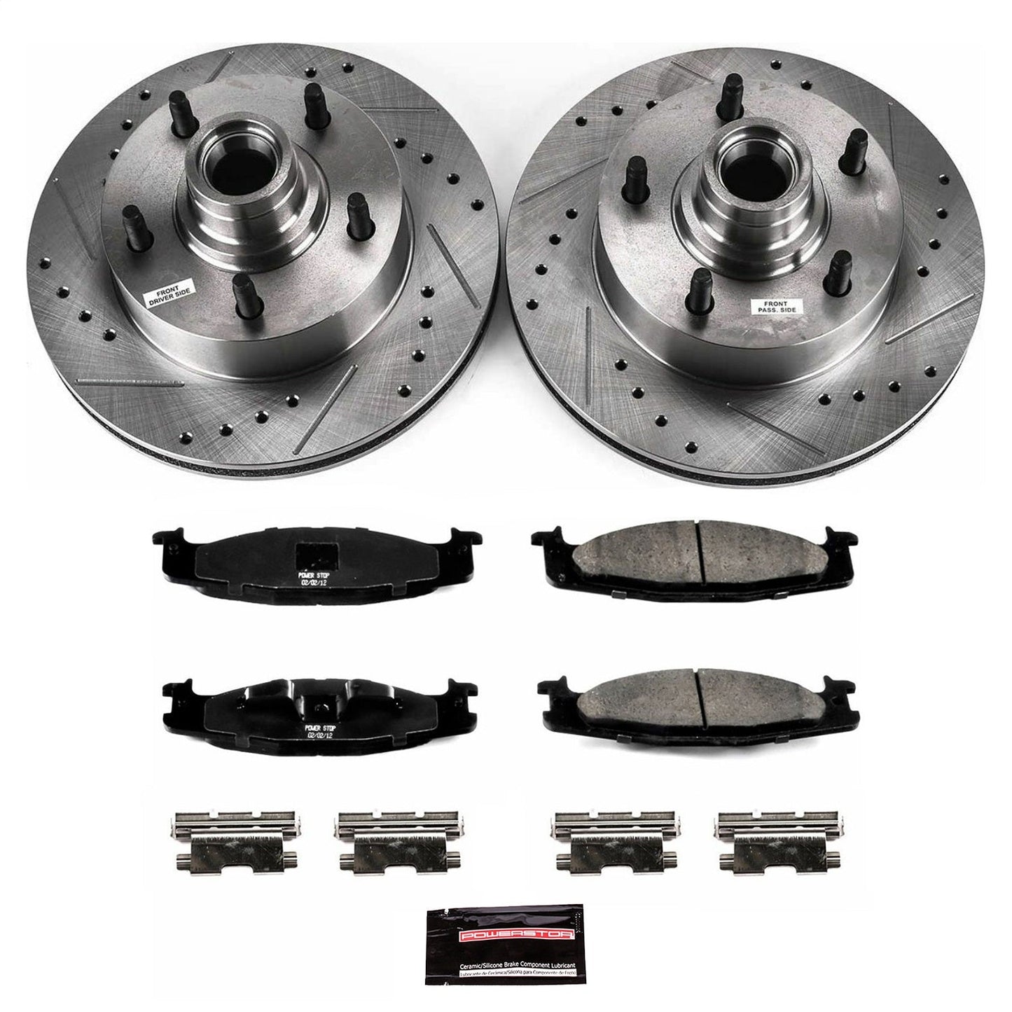 PowerStop Front Z23 Evolution Sport Brake Kit | Ford E-150 (03) (K1832)