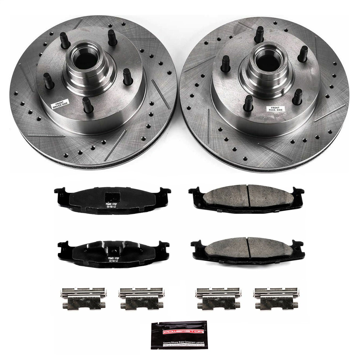 PowerStop Front Z23 Evolution Sport Brake Kit | Ford E-150 (03) (K1832)