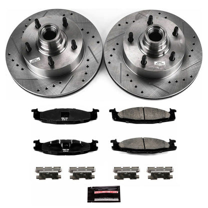 PowerStop Front Z23 Evolution Sport Brake Kit | Ford E-150 (03) (K1832)