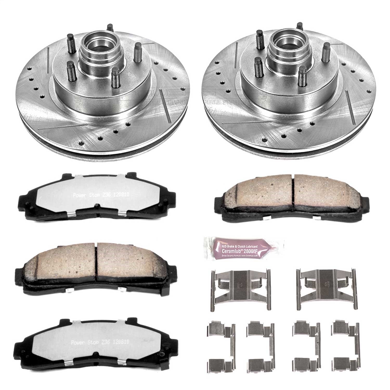 PowerStop Front Z36 Truck & Tow Brake Kit | Ford Explorer (95-01) (K1854-36)