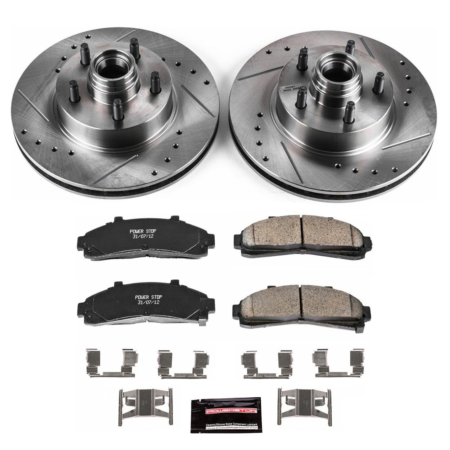 PowerStop Z23 Evolution Sport Front Brake Kit | Ford Explorer (95-01) (K1854)
