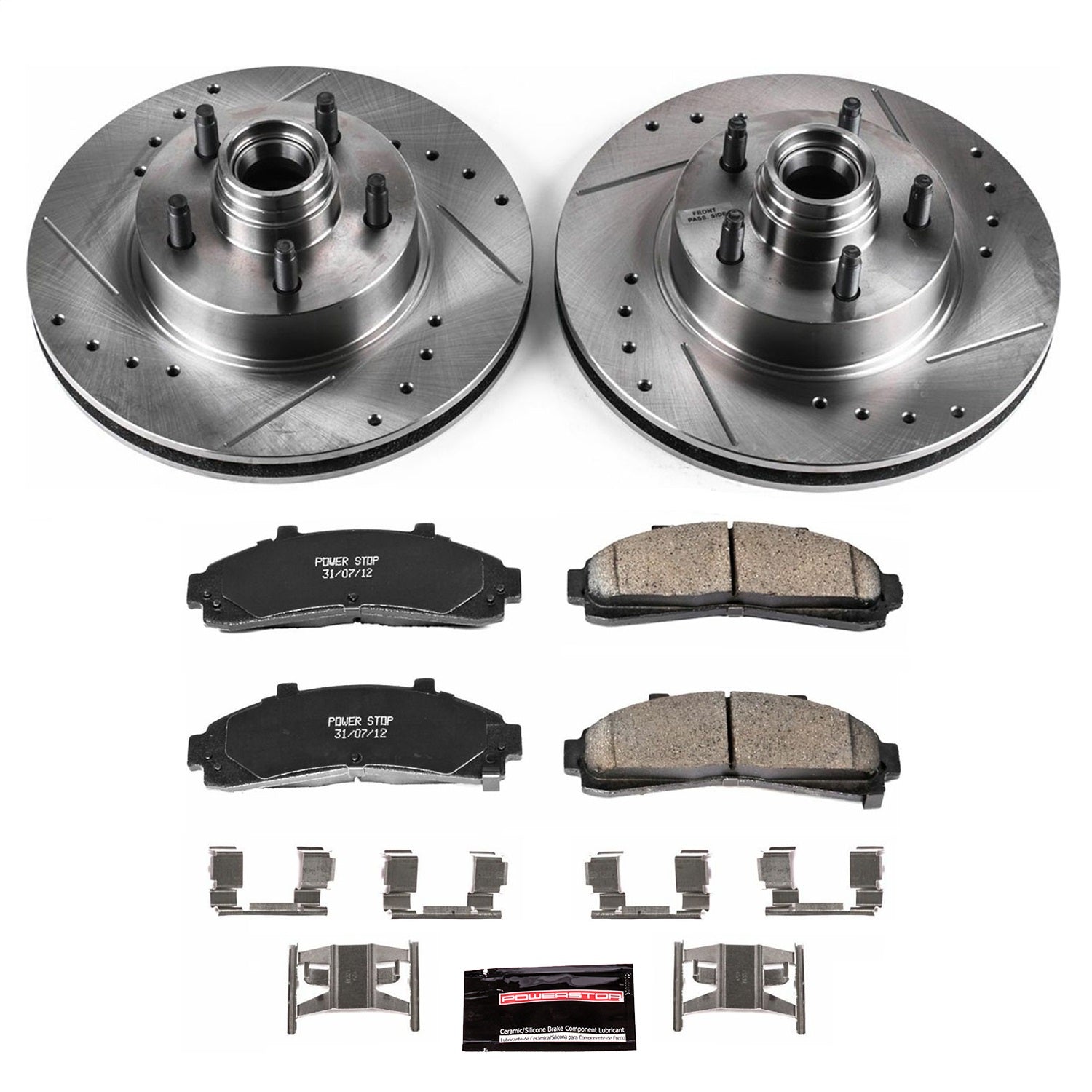 PowerStop Z23 Evolution Sport Front Brake Kit | Ford Explorer (95-01) (K1854)