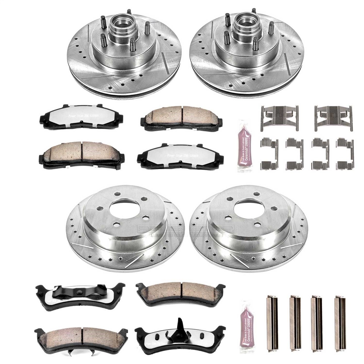 PowerStop Front & Rear Z36 Truck & Tow Brake Kit | Ford Explorer (95-01) (K1855-36)
