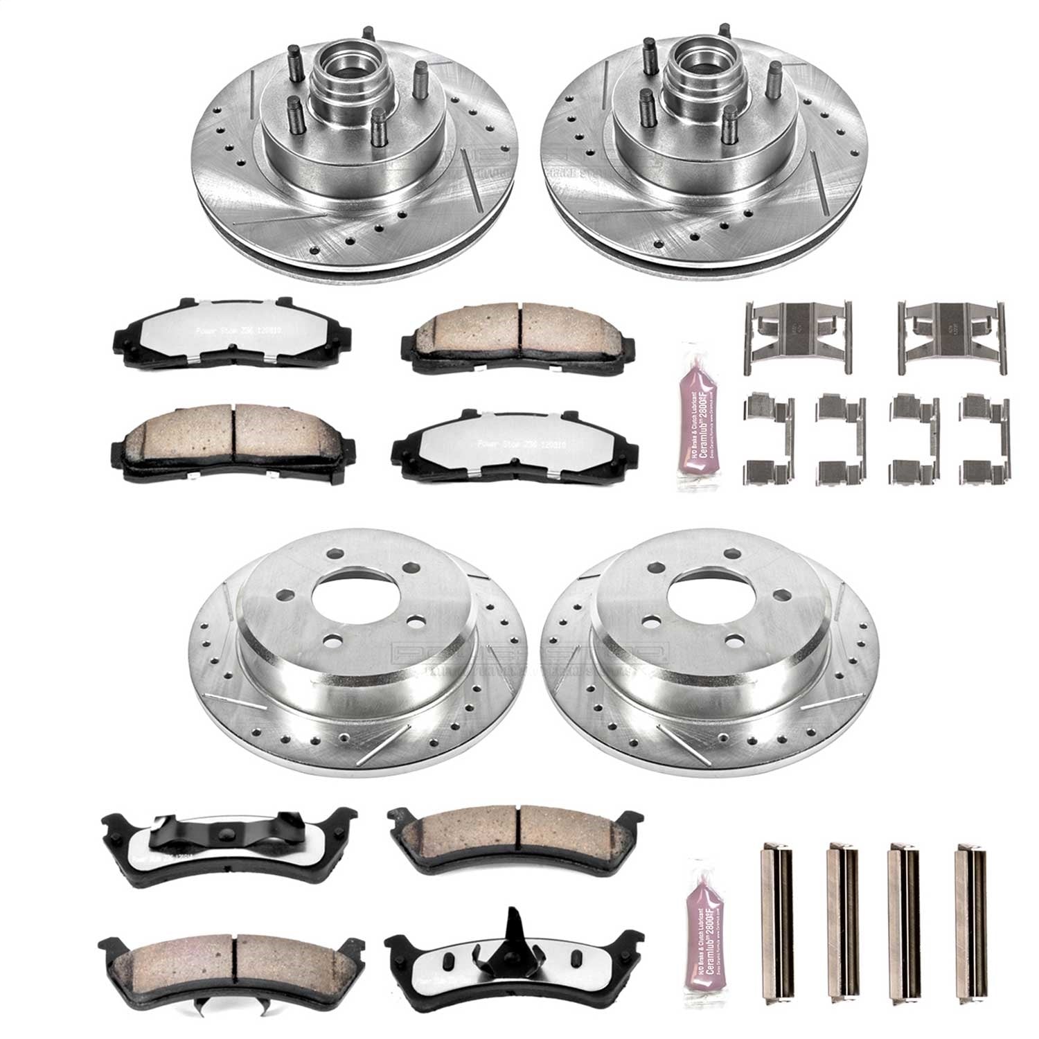 PowerStop Front & Rear Z36 Truck & Tow Brake Kit | Ford Explorer (95-01) (K1855-36)