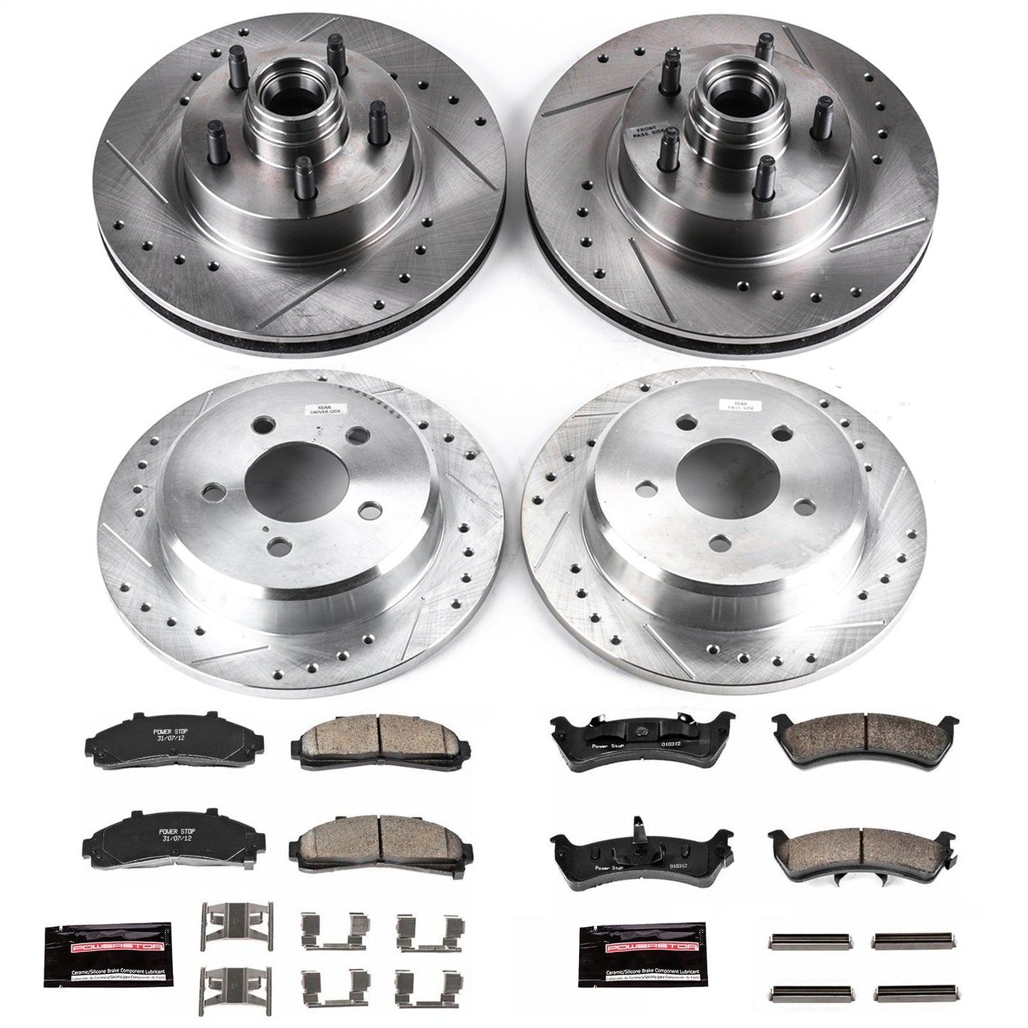 PowerStop Front & Rear Z23 Evolution Sport Brake Kit | Ford Explorer (95-01) (K1855)